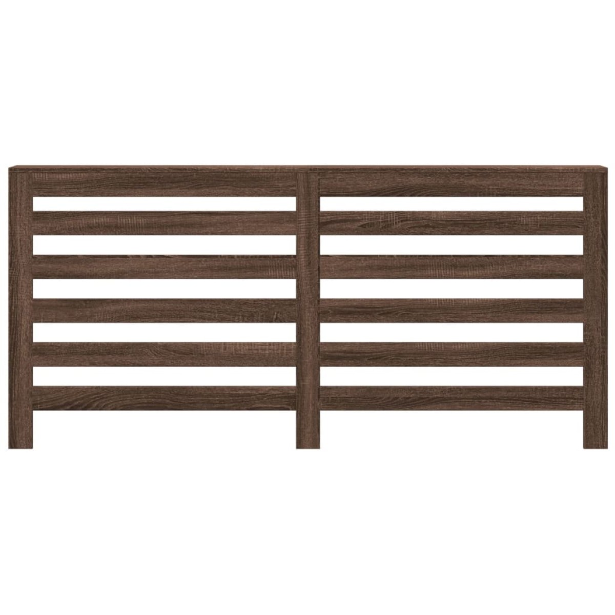 vidaXL Κάλυμμα Καλοριφέρ Καφέ Δρυς 175x20x82 εκ. Επεξεργασμένο Ξύλο