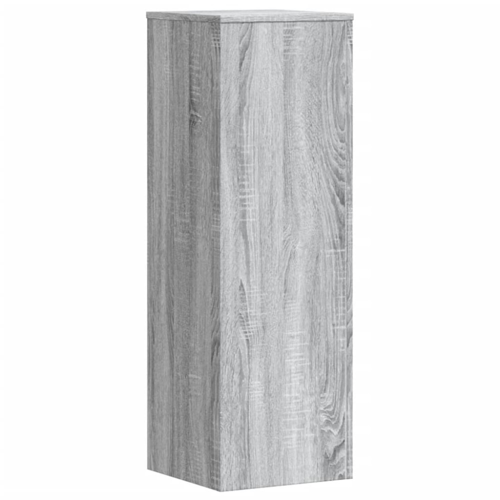 vidaXL Βάσεις Φυτών Γκρι Sonoma 33x33x100εκ. Επεξεργασμένο Ξύλο