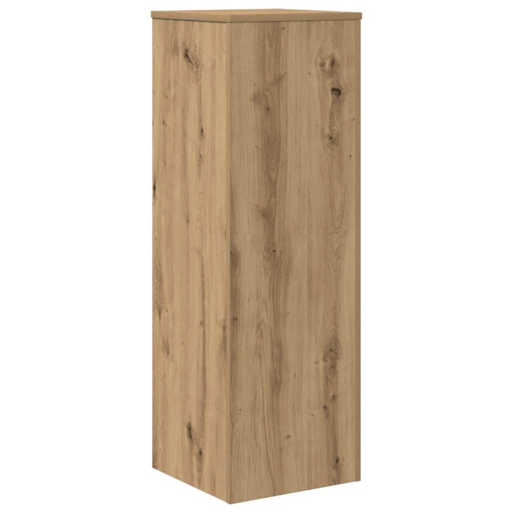 vidaXL Βάσεις Φυτών Αρτισιανή Δρυς 33x33x100 εκ. Επεξ. Ξύλο
