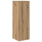 vidaXL Βάσεις Φυτών Αρτισιανή Δρυς 33x33x100 εκ. Επεξ. Ξύλο