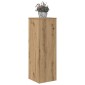vidaXL Βάσεις Φυτών Αρτισιανή Δρυς 33x33x100 εκ. Επεξ. Ξύλο