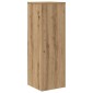 vidaXL Βάσεις Φυτών Αρτισιανή Δρυς 33x33x100 εκ. Επεξ. Ξύλο