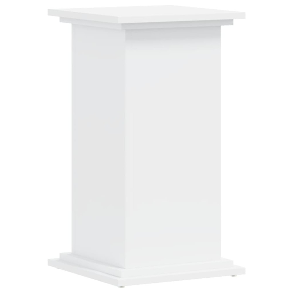 vidaXL Βάση Γλάστρας Λευκές 33x33x60 εκ. από Επεξεργασμένο Ξύλο