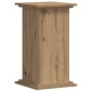 vidaXL Βάσεις Φυτών Αρτισιανή Δρυς 33x33x60 εκ. Επεξ. Ξύλο