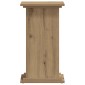 vidaXL Βάσεις Φυτών Αρτισιανή Δρυς 33x33x60 εκ. Επεξ. Ξύλο