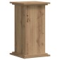 vidaXL Βάσεις Φυτών Αρτισιανή Δρυς 33x33x60 εκ. Επεξ. Ξύλο