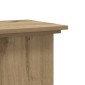 vidaXL Βάσεις Φυτών Αρτισιανή Δρυς 33x33x60 εκ. Επεξ. Ξύλο