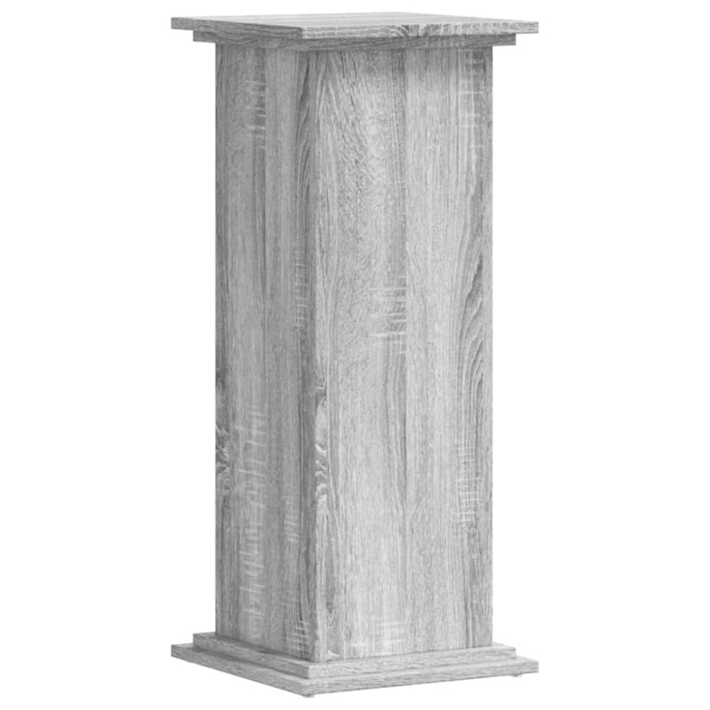 vidaXL Βάσεις Φυτών Γκρι Sonoma 33x33x80 εκ. Επεξεργασμένο Ξύλο