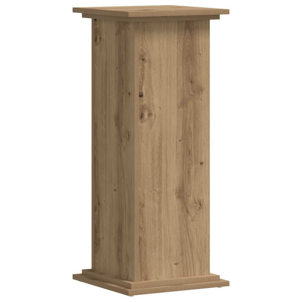 vidaXL Βάσεις Φυτών Αρτισιανή Δρυς 33x33x80 εκ. Επεξ. Ξύλο