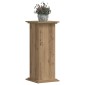 vidaXL Βάσεις Φυτών Αρτισιανή Δρυς 33x33x80 εκ. Επεξ. Ξύλο