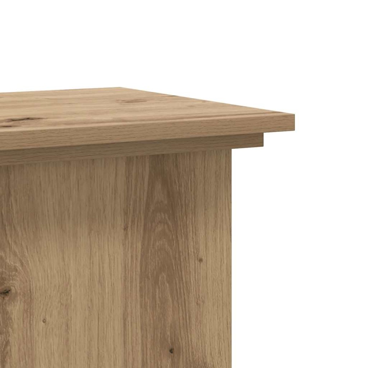 vidaXL Βάσεις Φυτών Αρτισιανή Δρυς 33x33x80 εκ. Επεξ. Ξύλο