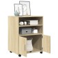 vidaXL Ντουλάπι Τροχήλατο Sonoma Δρυς 60x48x81 εκ. από Επεξ. Ξύλο