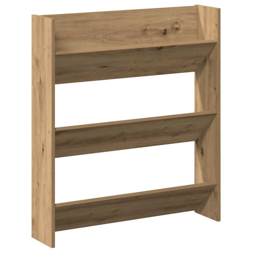 vidaXL Ντουλάπι παπουτσιών τοίχου Artisan Oak Κατασκευασμένο ξύλο