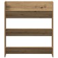 vidaXL Ντουλάπι παπουτσιών τοίχου Artisan Oak Κατασκευασμένο ξύλο