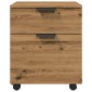 Κινητό ντουλάπι αρχείων vidaXL με τροχούς Artisan Oak