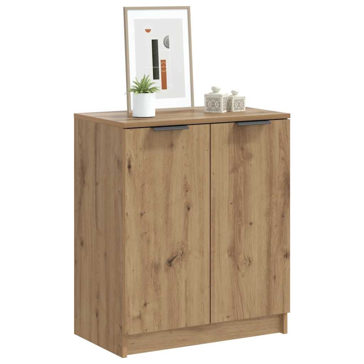 vidaXL Παπουτσοθήκη Αρτισιανή Δρυς 59x35x70 εκ. Επεξ. Ξύλο