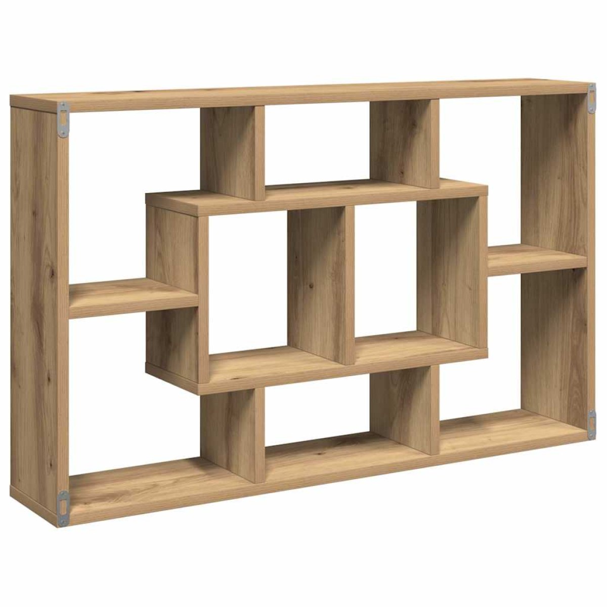 vidaXL Ράφι Τοίχου Χειροποίητο Δρυς 85x16x52,5 εκ. από Τεχνητό Ξύλο