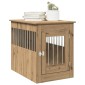 vidaXL Έπιπλα κλουβιού σκύλου Artisan Oak Κατασκευασμένο ξύλο