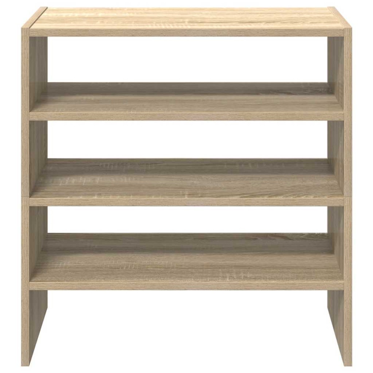 vidaXL Ράφια παπουτσιών 2 τμχ στοιβαζόμενα Sonoma Oak 60x30x30,5 cm