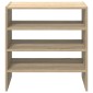 vidaXL Ράφια παπουτσιών 2 τμχ στοιβαζόμενα Sonoma Oak 60x30x30,5 cm