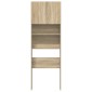 vidaXL Ντουλάπι Πλυντηρίου Χρώμα Sonoma Δρυς 64x24x190 εκ Επεξ. Ξύλο