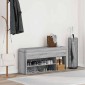 Πάγκος παπουτσιών vidaXL Γκρι Sonoma 102x30,5x45cm Κατασκευασμένο ξύλο