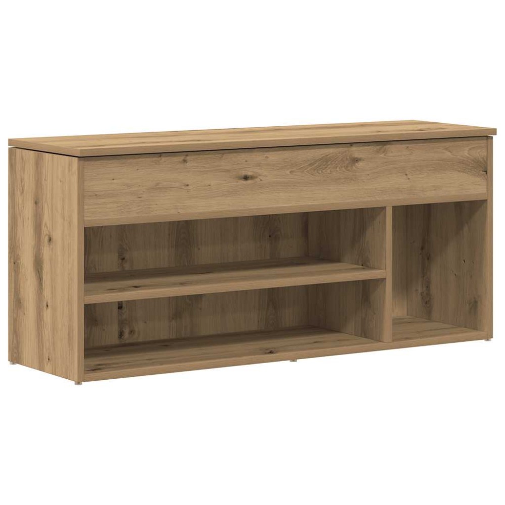 Πάγκος παπουτσιών vidaXL Artisan Oak 102x30,5x45cm Κατασκευασμένο ξύλο