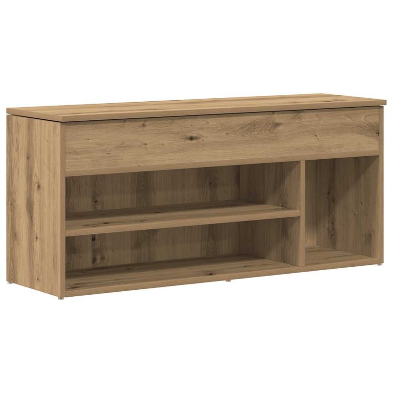 Πάγκος παπουτσιών vidaXL Artisan Oak 102x30,5x45cm Κατασκευασμένο ξύλο