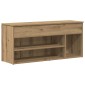 Πάγκος παπουτσιών vidaXL Artisan Oak 102x30,5x45cm Κατασκευασμένο ξύλο