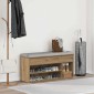 Πάγκος παπουτσιών vidaXL Artisan Oak 102x30,5x45cm Κατασκευασμένο ξύλο