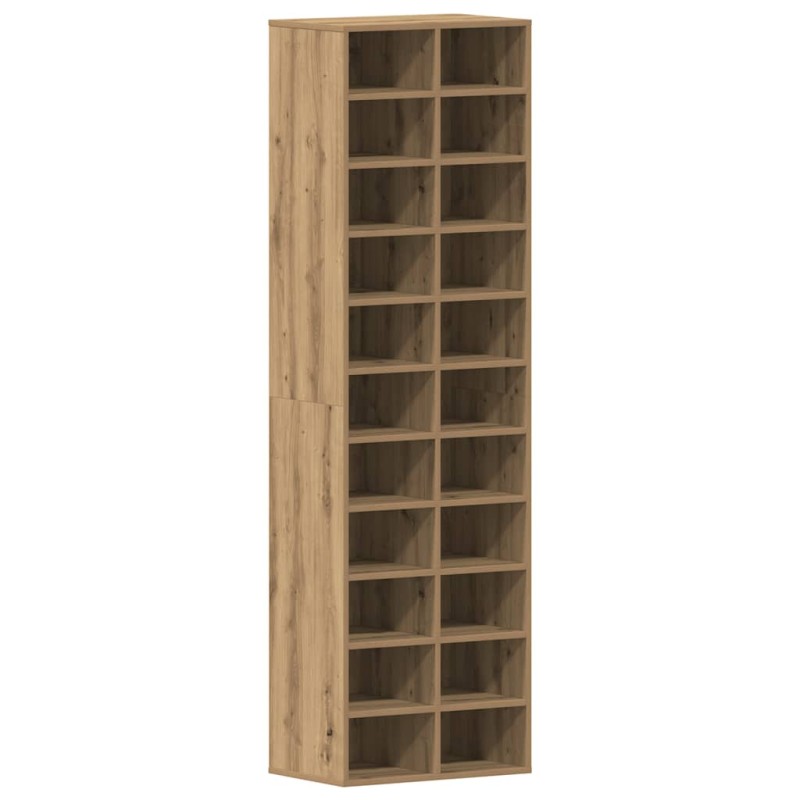 vidaXL Ντουλάπι παπουτσιών Artisan Oak 54x34x183cm Κατασκευασμένο ξύλο