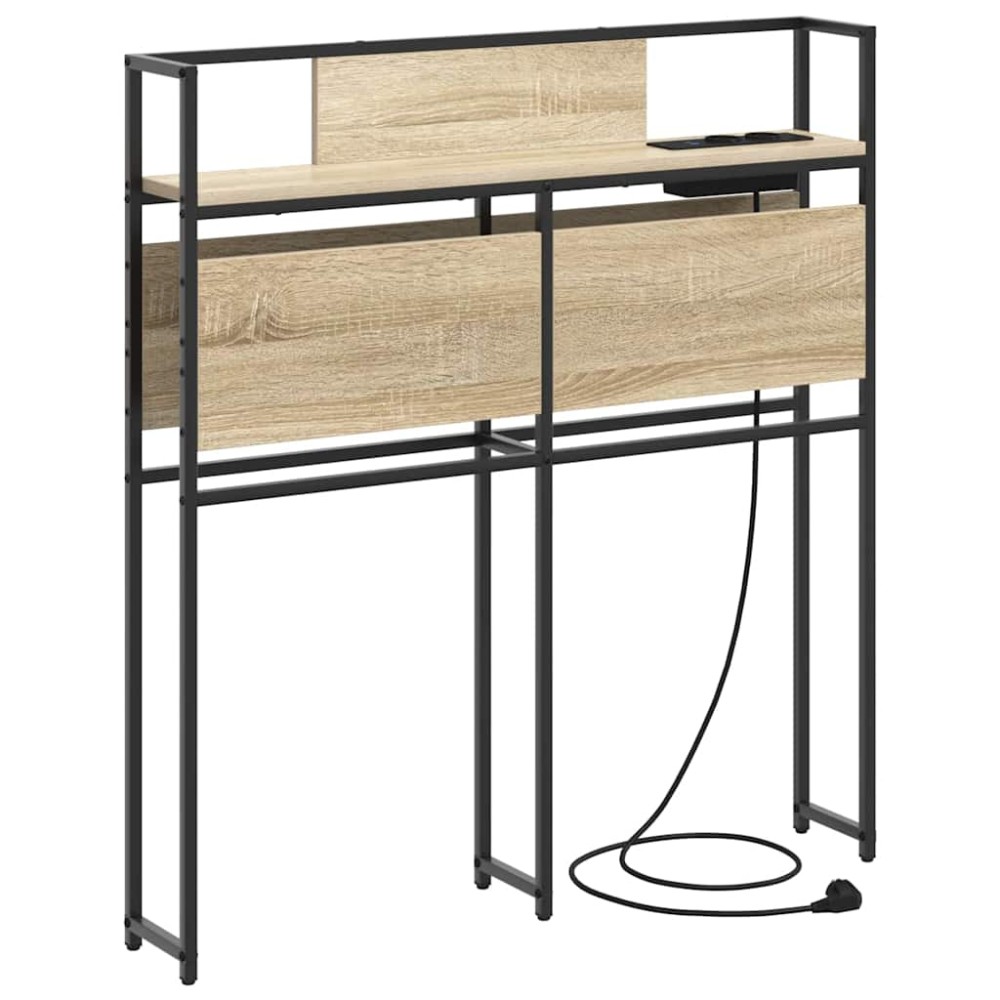 vidaXL Κεφαλάρι Αποθήκης με ράφι Sonoma Δρυς 75 cm Επεξεργασμένο ξύλο