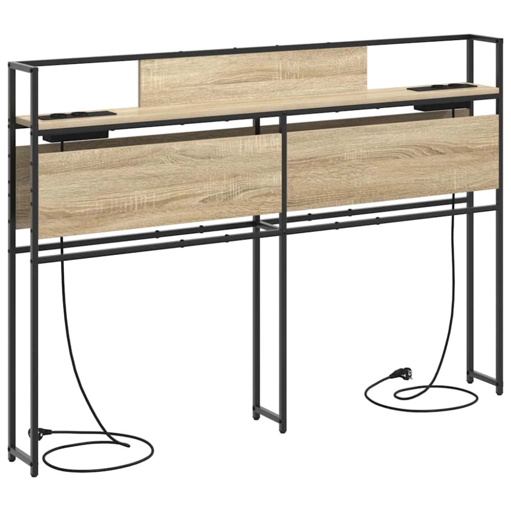 vidaXL Κεφαλάρι Αποθήκης με ράφι Sonoma Δρυς 135 cm Επεξεργασμένο ξύλο