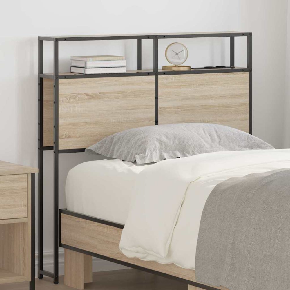 vidaXL Κεφαλάρι Αποθήκης με ράφι Sonoma Δρυς 75 cm Επεξεργασμένο ξύλο