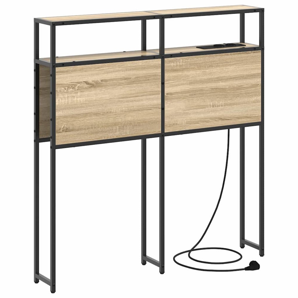 vidaXL Κεφαλάρι Αποθήκης με ράφι Sonoma Δρυς 90 cm Επεξεργασμένο ξύλο