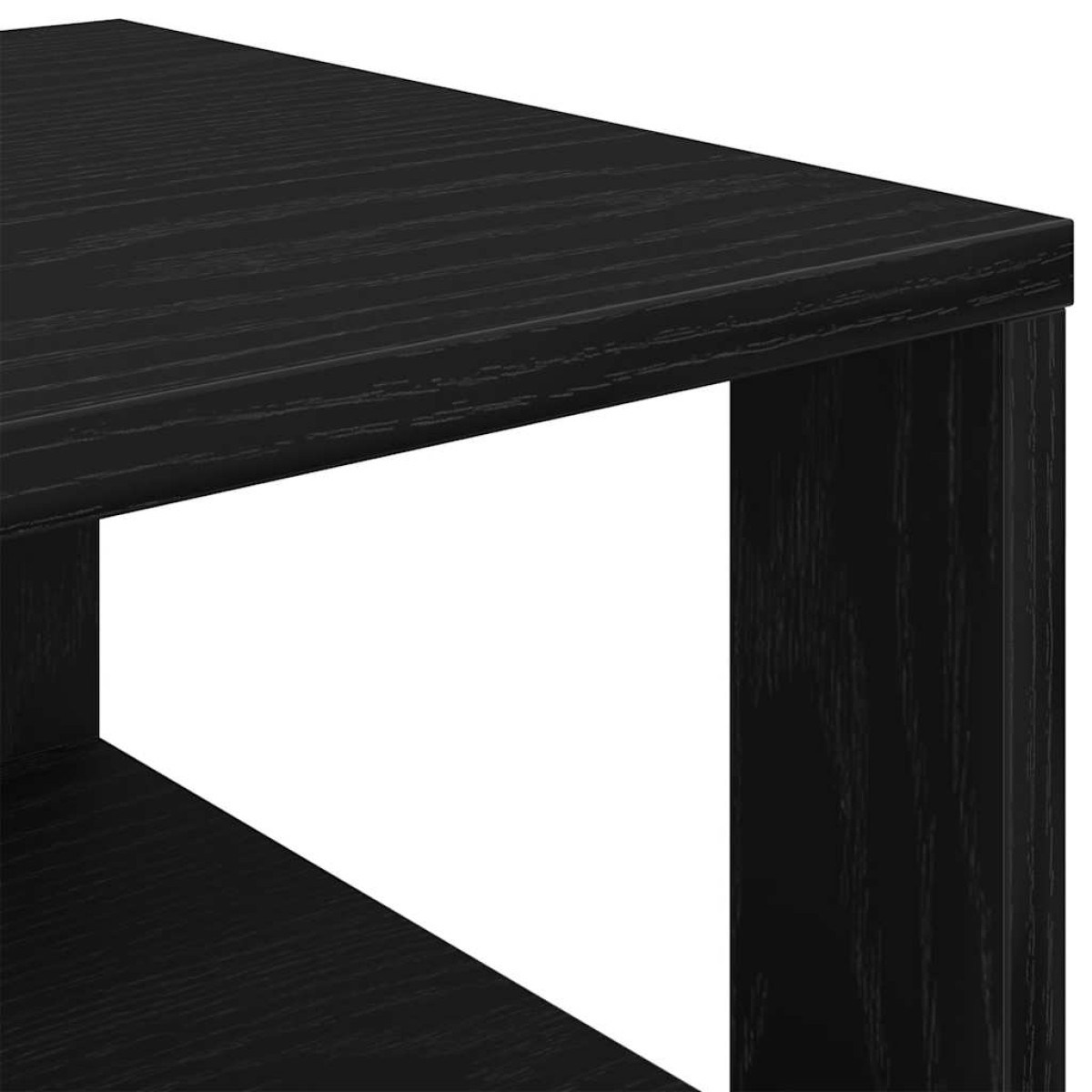 Ράφι παπουτσιών vidaXL Μαύρο 61x32x70 cm Κατασκευασμένο ξύλο