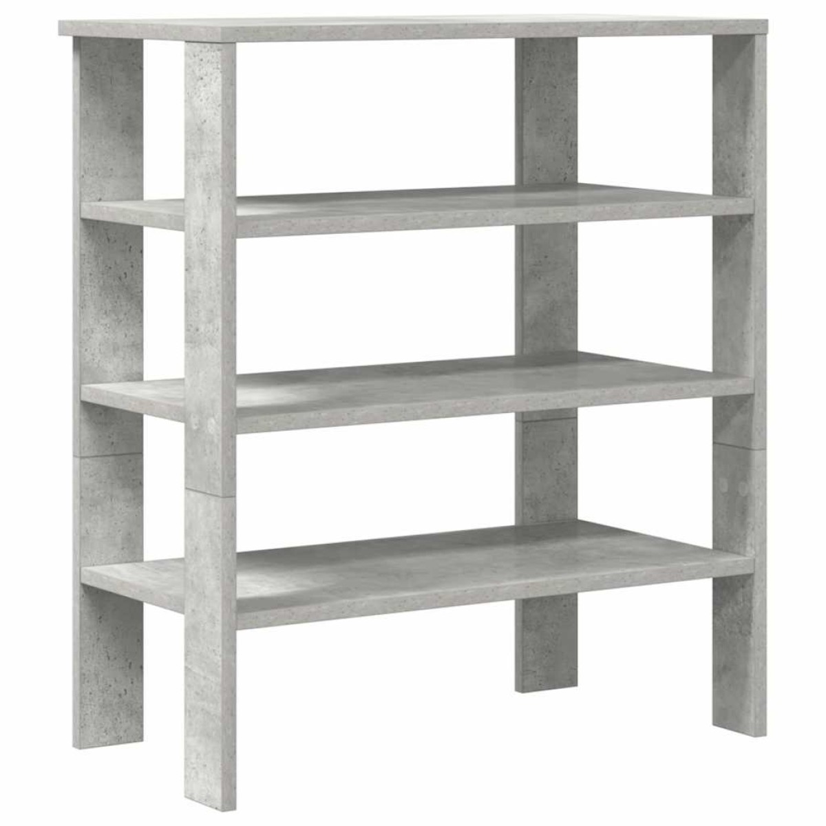 Ράφι παπουτσιών vidaXL Γκρι μπετόν 61x32x70 cm Κατασκευασμένο ξύλο