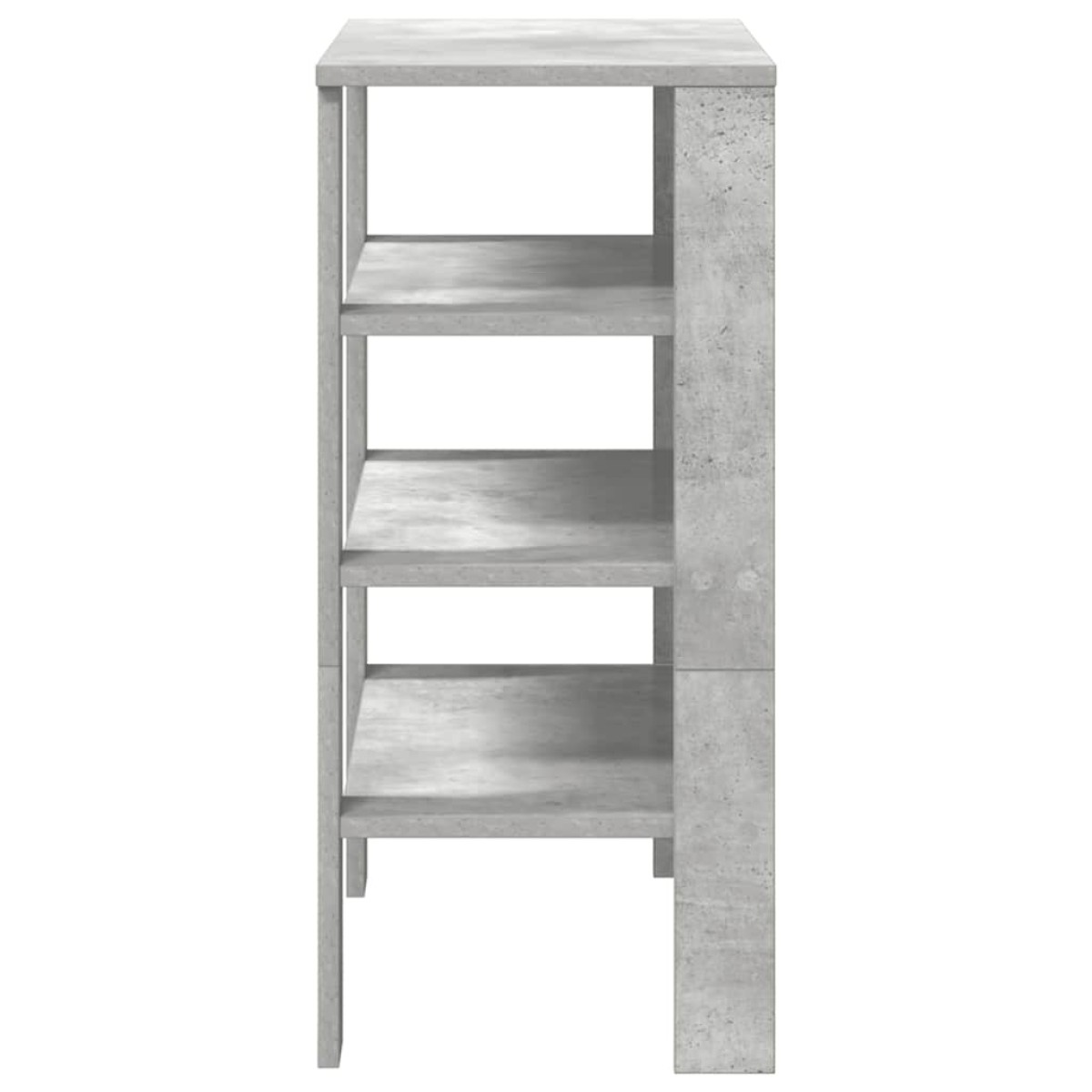Ράφι παπουτσιών vidaXL Γκρι μπετόν 61x32x70 cm Κατασκευασμένο ξύλο
