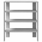 Ράφι παπουτσιών vidaXL Γκρι Sonoma 61x32x70 cm Κατασκευασμένο ξύλο