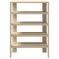 Ράφι παπουτσιών vidaXL Sonoma Oak 61x32x87,5 cm Κατασκευασμένο ξύλο