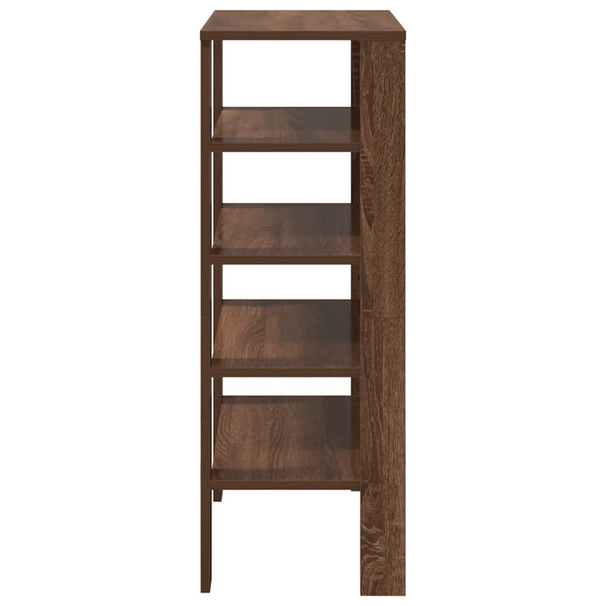 vidaXL Ράφι παπουτσιών καφέ δρυς 61x32x87,5 cm Κατασκευασμένο ξύλο