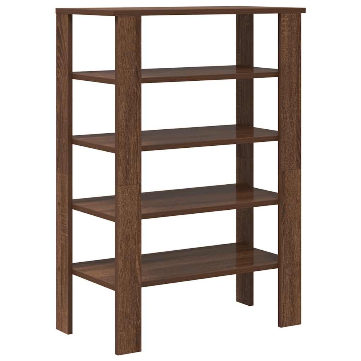 vidaXL Ράφι παπουτσιών καφέ δρυς 61x32x87,5 cm Κατασκευασμένο ξύλο