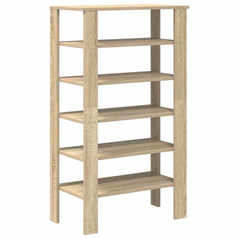 vidaXL Παπουτσοθήκη Sonoma Δρυς 61x32x105 εκ. Επεξεργασμένο Ξύλο