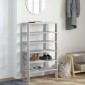 Ράφι παπουτσιών vidaXL Γκρι Sonoma 61x32x105 cm Κατασκευασμένο ξύλο