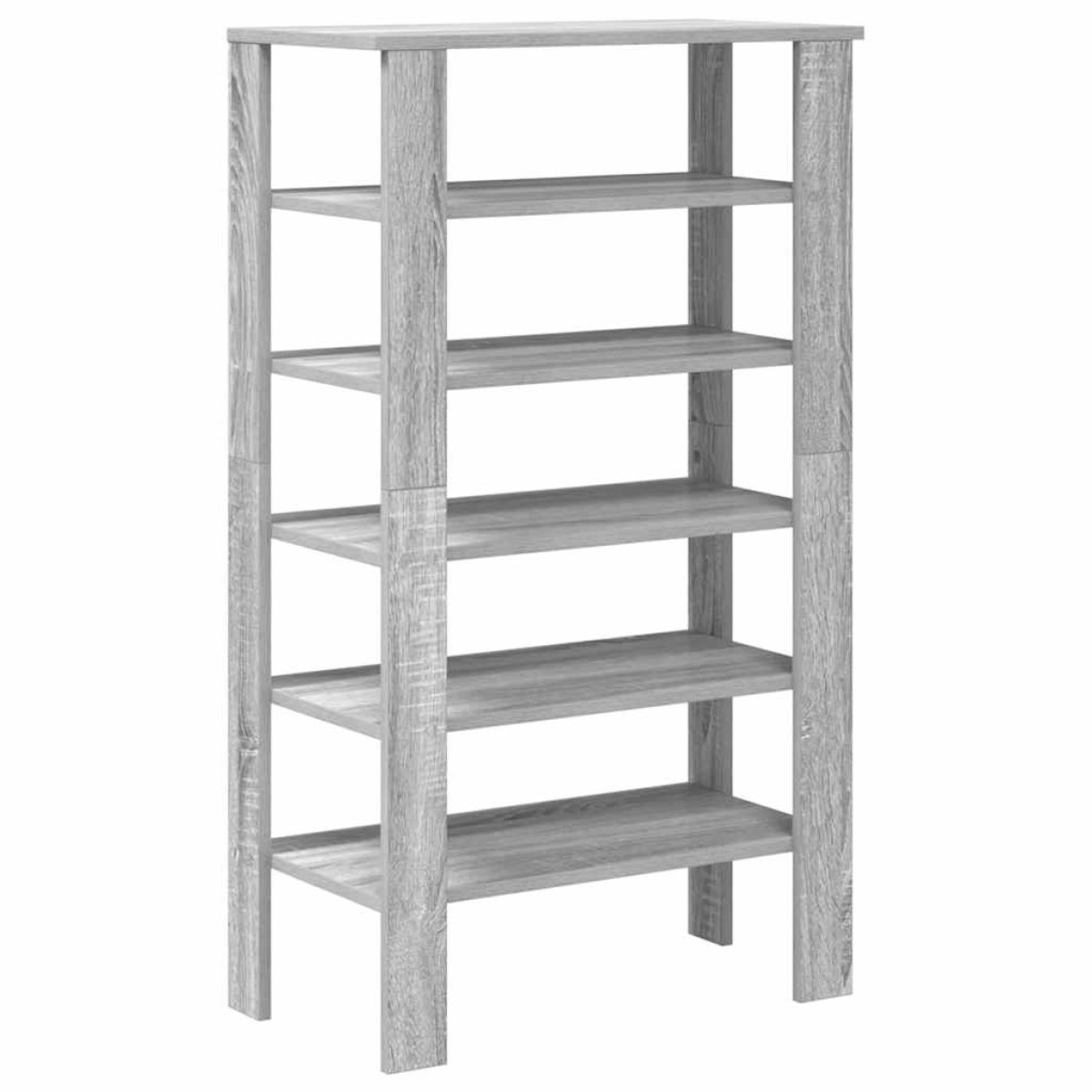 Ράφι παπουτσιών vidaXL Γκρι Sonoma 61x32x105 cm Κατασκευασμένο ξύλο