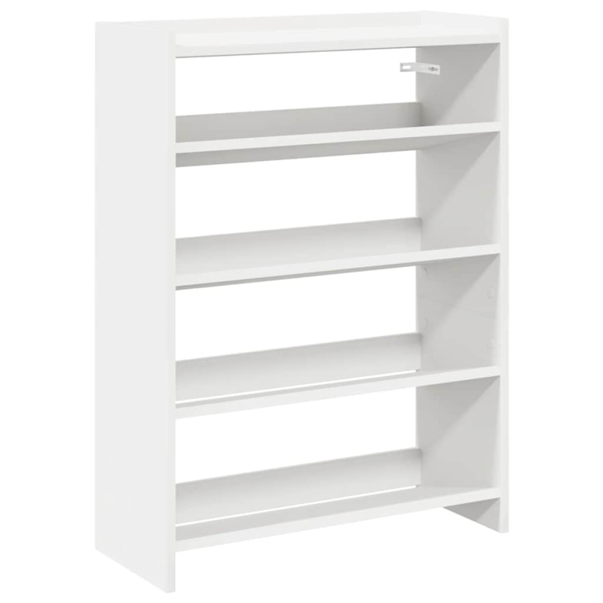 Ράφι παπουτσιών vidaXL Λευκό 60x25x81 cm Κατασκευασμένο ξύλο