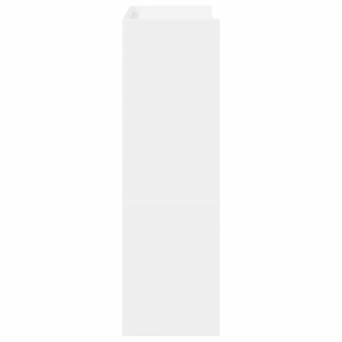 Ράφι παπουτσιών vidaXL Λευκό 60x25x81 cm Κατασκευασμένο ξύλο