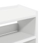 Ράφι παπουτσιών vidaXL Λευκό 60x25x81 cm Κατασκευασμένο ξύλο