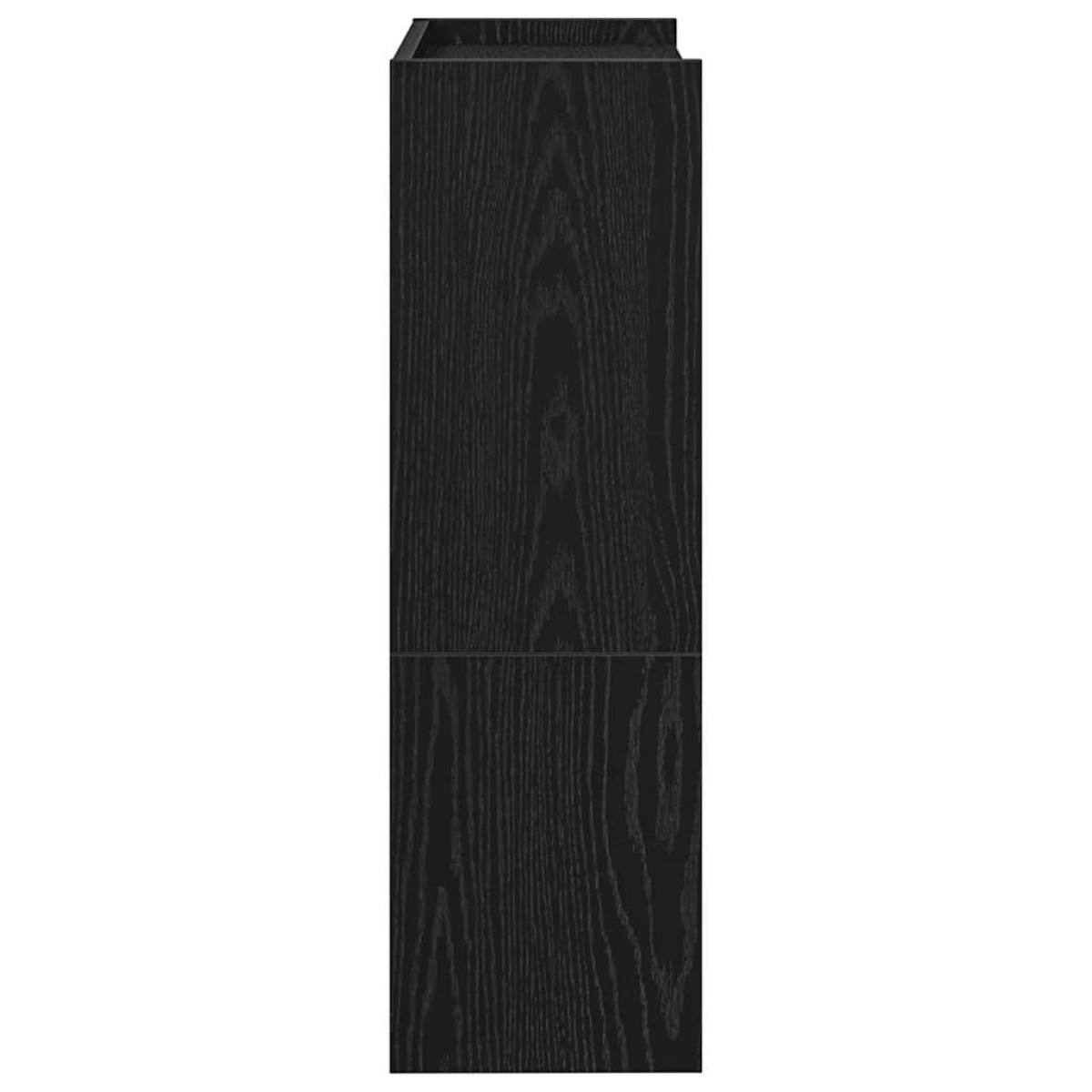 Ράφι παπουτσιών vidaXL Μαύρο 60x25x81 cm Κατασκευασμένο ξύλο