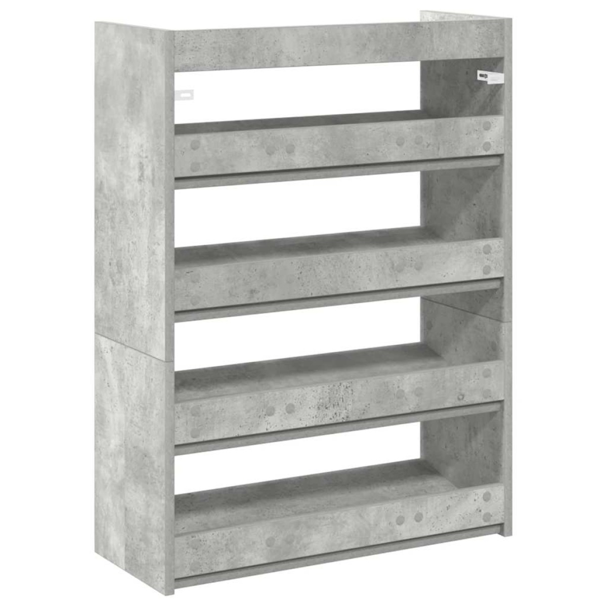 Ράφι παπουτσιών vidaXL Γκρι μπετόν 60x25x81 cm Κατασκευασμένο ξύλο